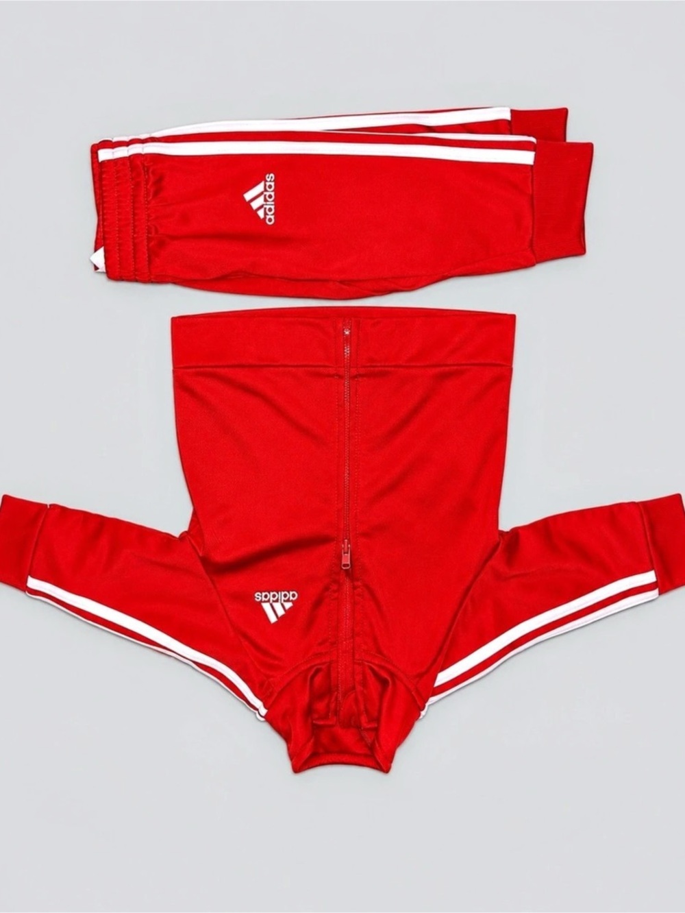 adidas Infant SST Track Suit Baby 6M Red & White